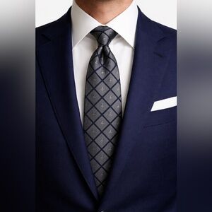 Brooks Brothers Silk Tie Gray Black Diamond – St. Jude Edition